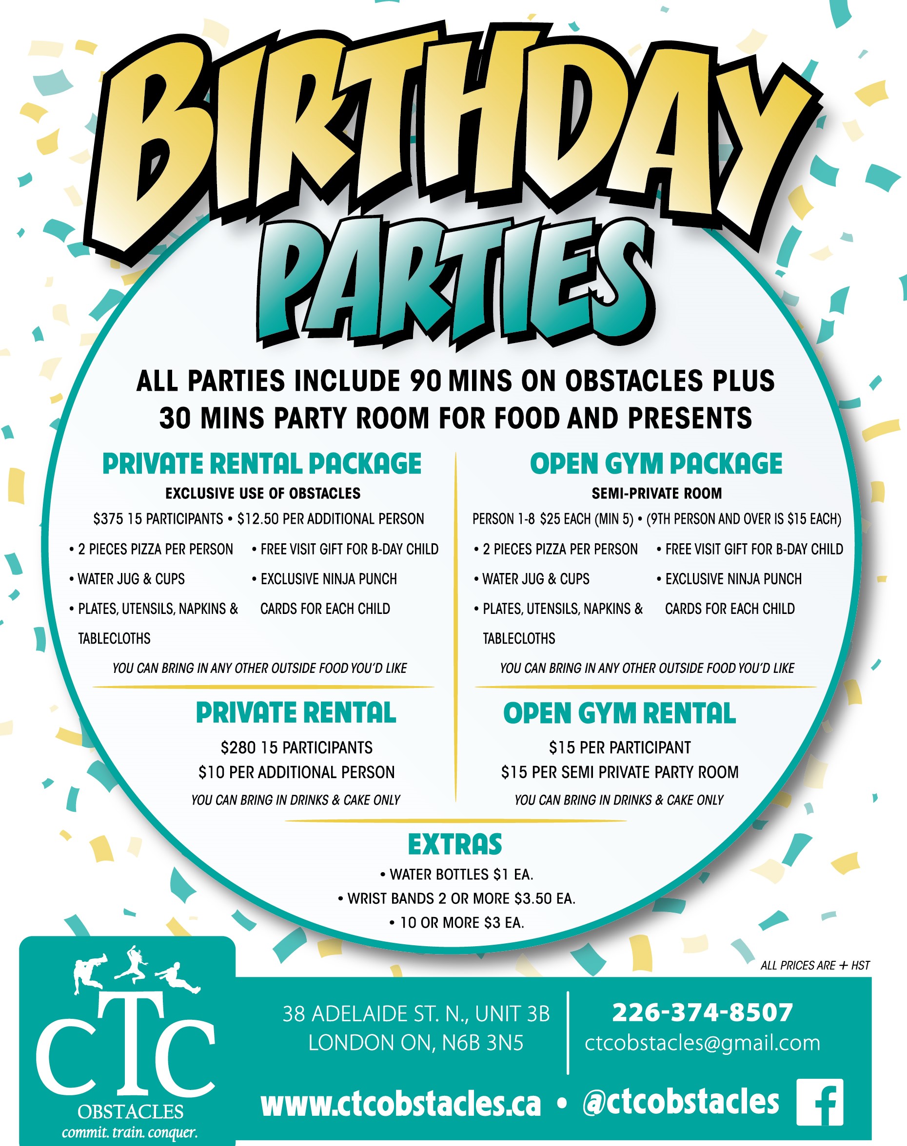 Birthday Parties/Rentals – CTC Obstacles